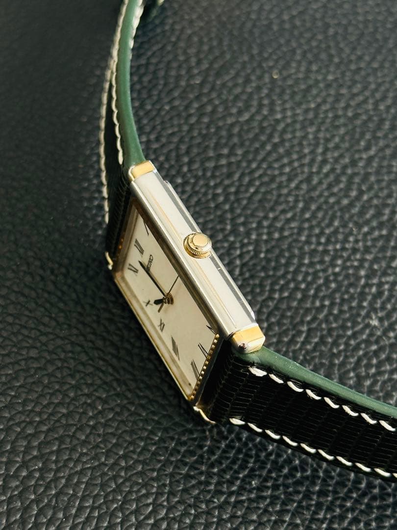 【ドム】Vintage Seiko tank セイコー タンク 腕時計