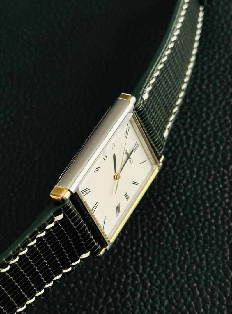 【ドム】Vintage Seiko tank セイコー タンク 腕時計