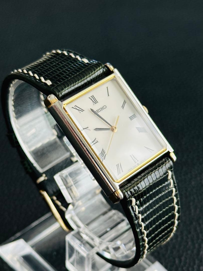 【ドム】Vintage Seiko tank セイコー タンク 腕時計