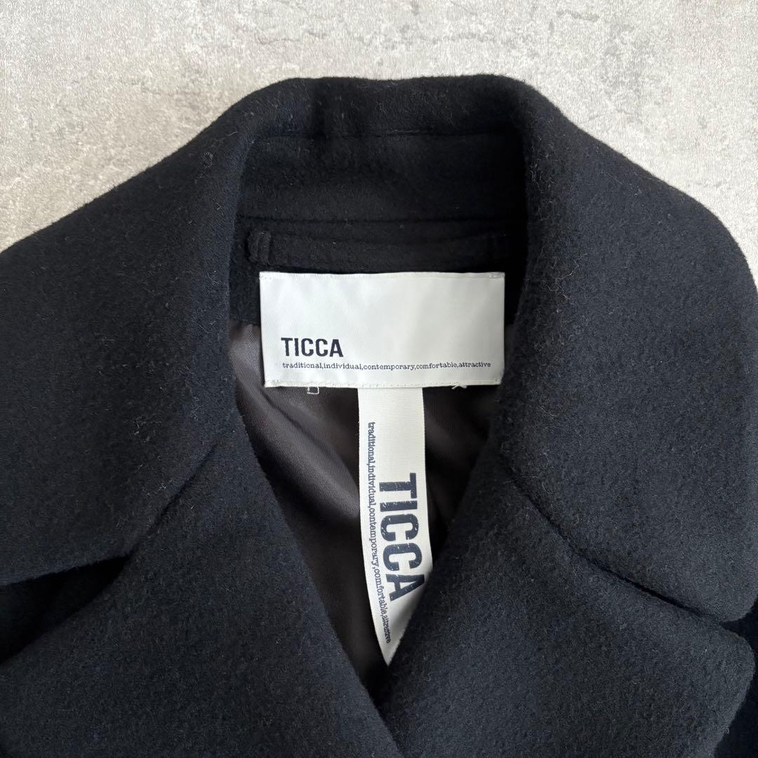 【TICCA】元値68,200円✨ロングコート チェスターコート アウター 黒