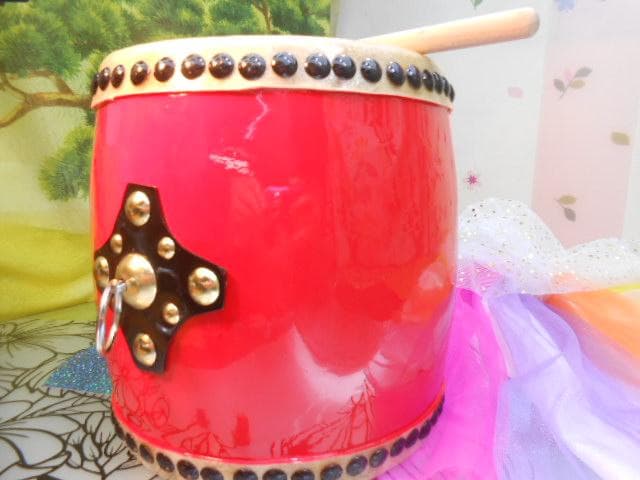 新品未使用(送料無料)9.500円　琉球小太鼓18cm*20cmバチ付き