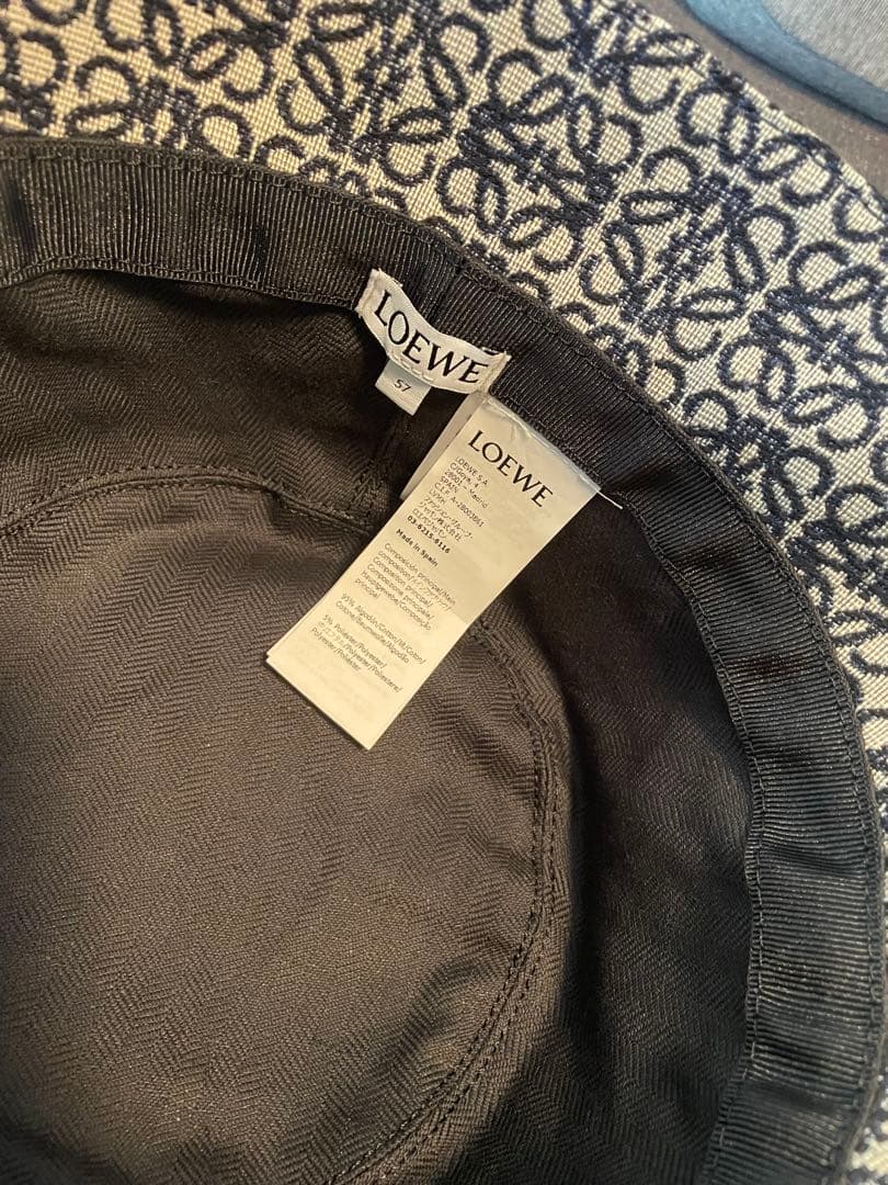 LOEWE アナグラム　バケットハット 保存袋付き