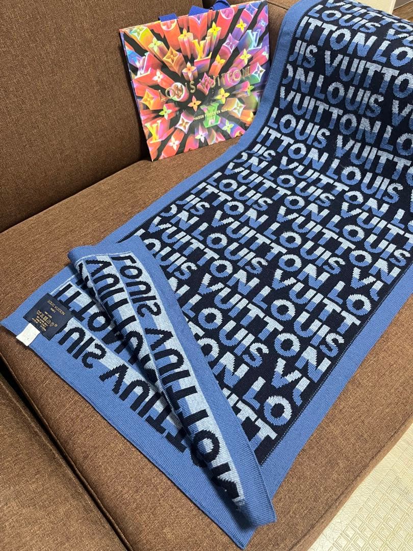 ルイヴィトン マフラー ウール エシャルプ LV スプリット