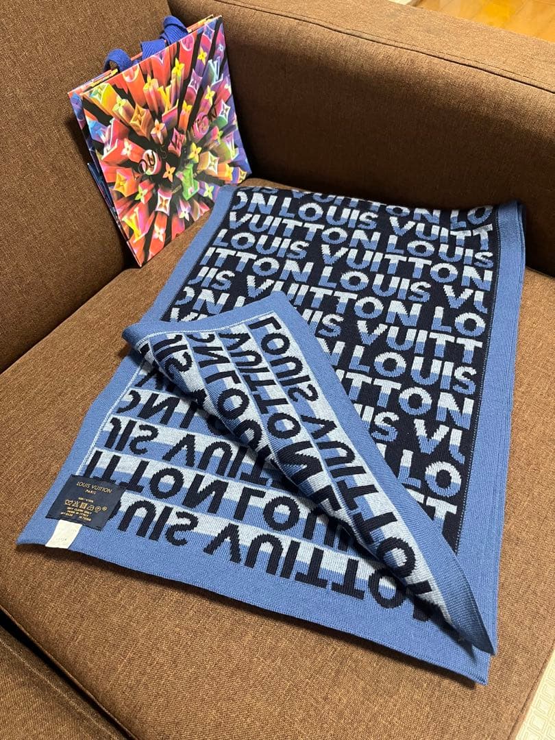 ルイヴィトン マフラー ウール エシャルプ LV スプリット