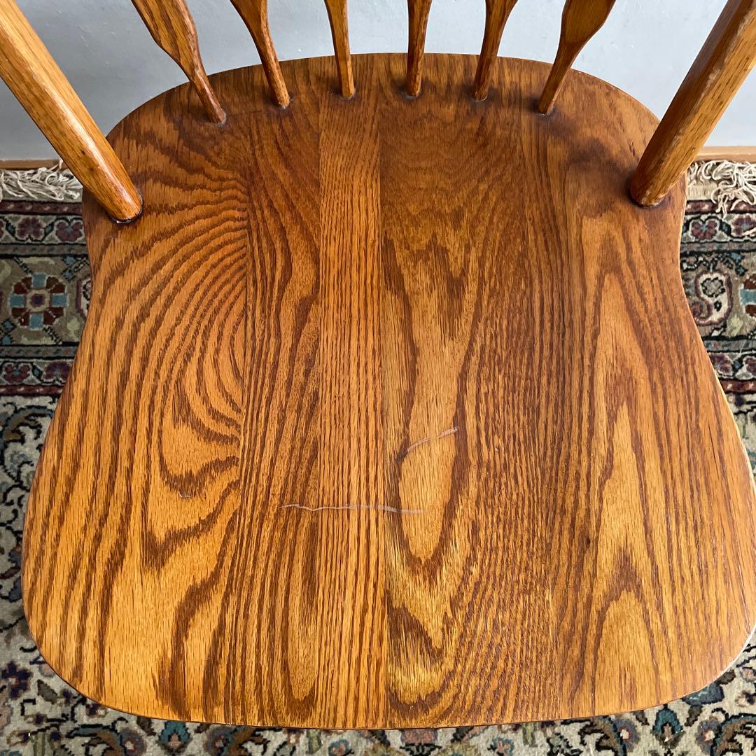 ④Shin Lee シンリー ダイニングチェア ウィンザーチェア　オーク材