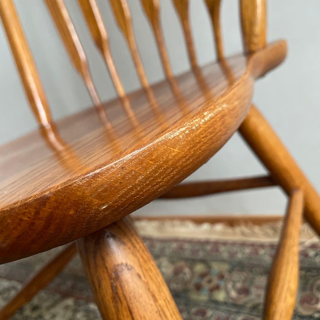 ④Shin Lee シンリー ダイニングチェア ウィンザーチェア　オーク材