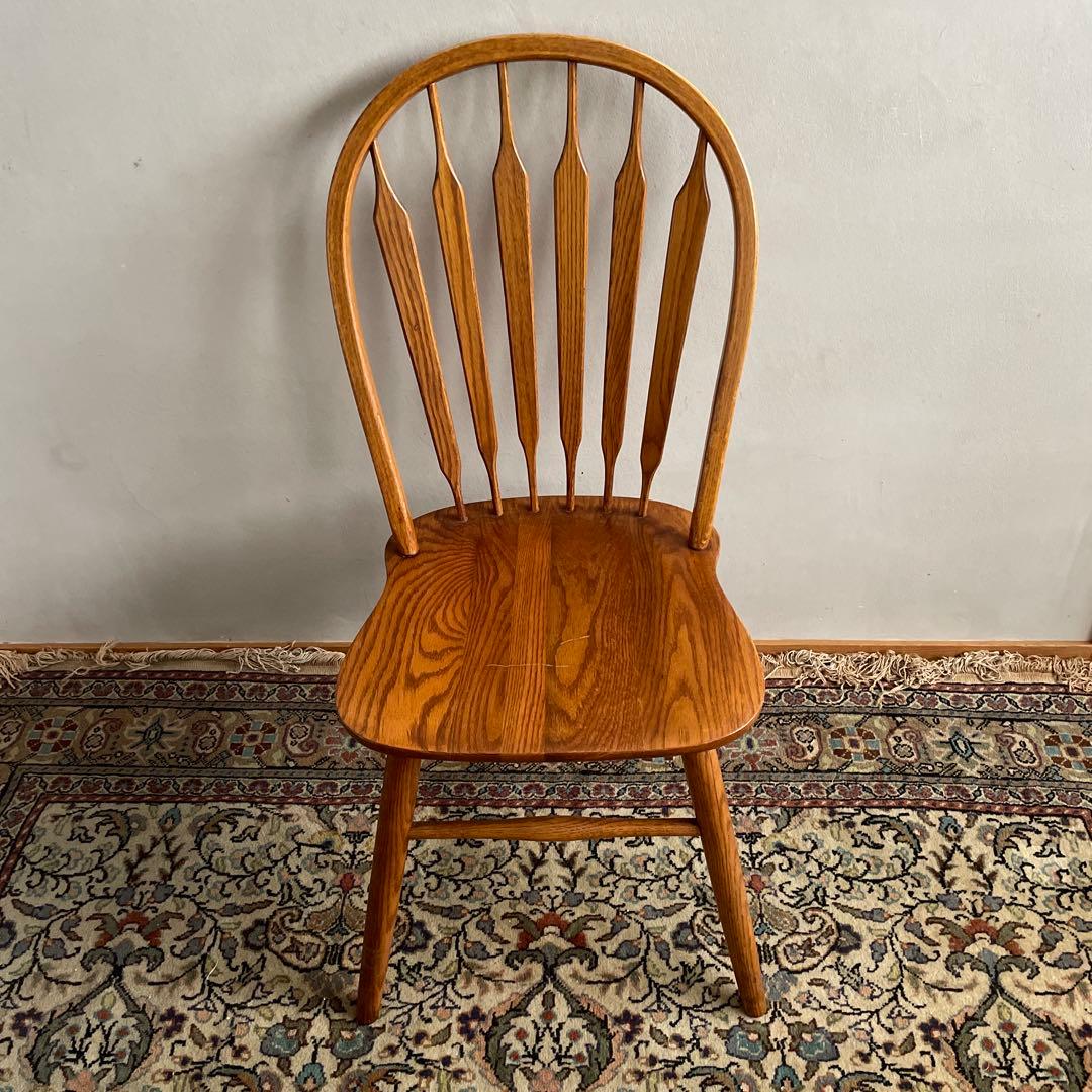 ④Shin Lee シンリー ダイニングチェア ウィンザーチェア　オーク材