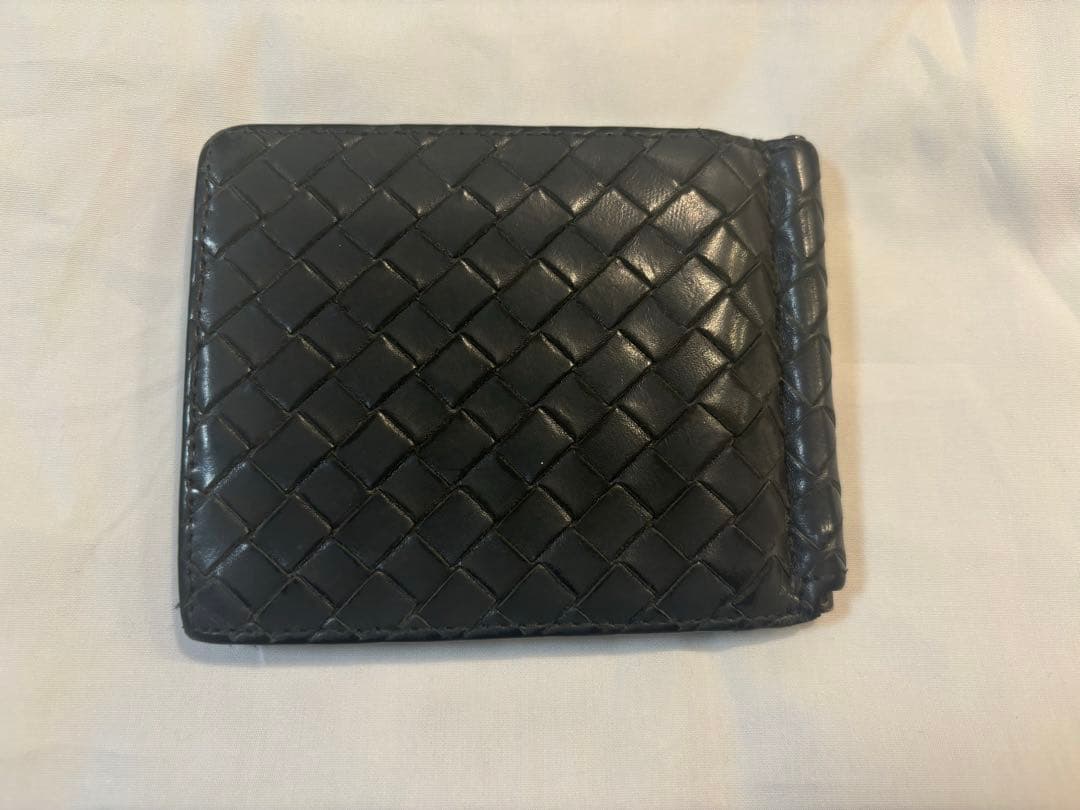 ボッテガヴェネタ　二つ折り財布　マネークリップ　レザー