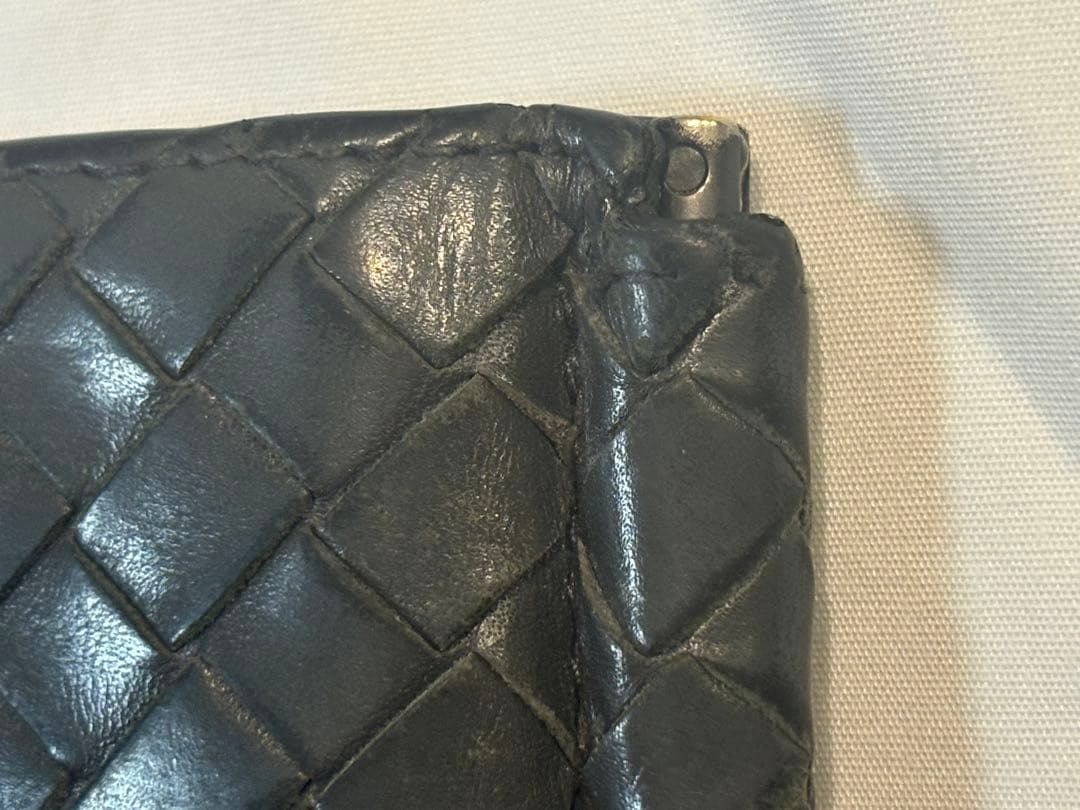 ボッテガヴェネタ　二つ折り財布　マネークリップ　レザー