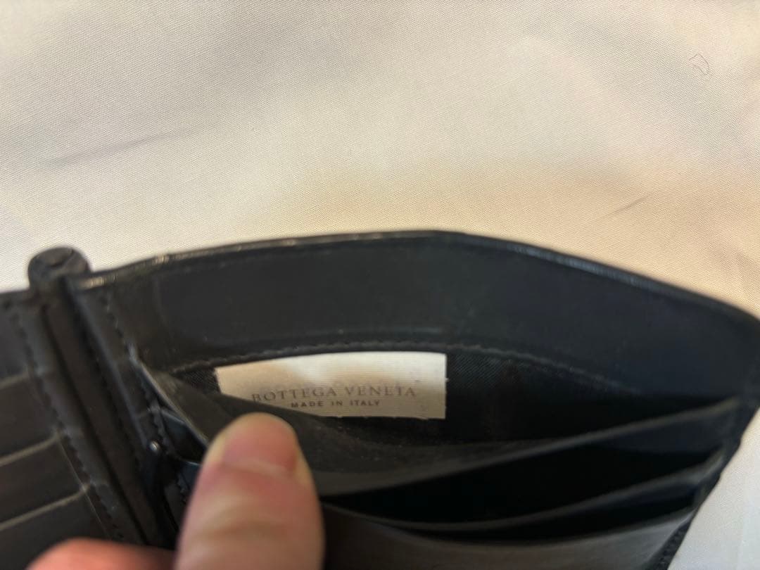 ボッテガヴェネタ　二つ折り財布　マネークリップ　レザー