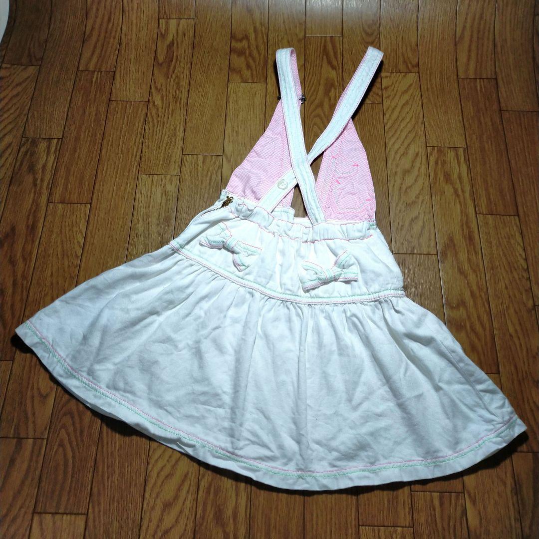 日*6様 レア！mezzopiano メゾピアノ　ジャンパースカート130　 ベ