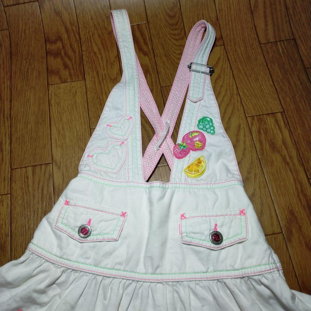 日*6様 レア！mezzopiano メゾピアノ　ジャンパースカート130　 ベ