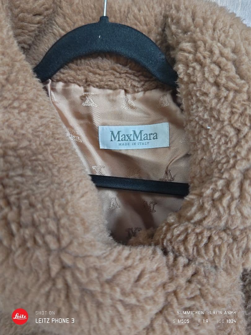 マックスマーラ　テディ　キャメル　ケープポンチョ