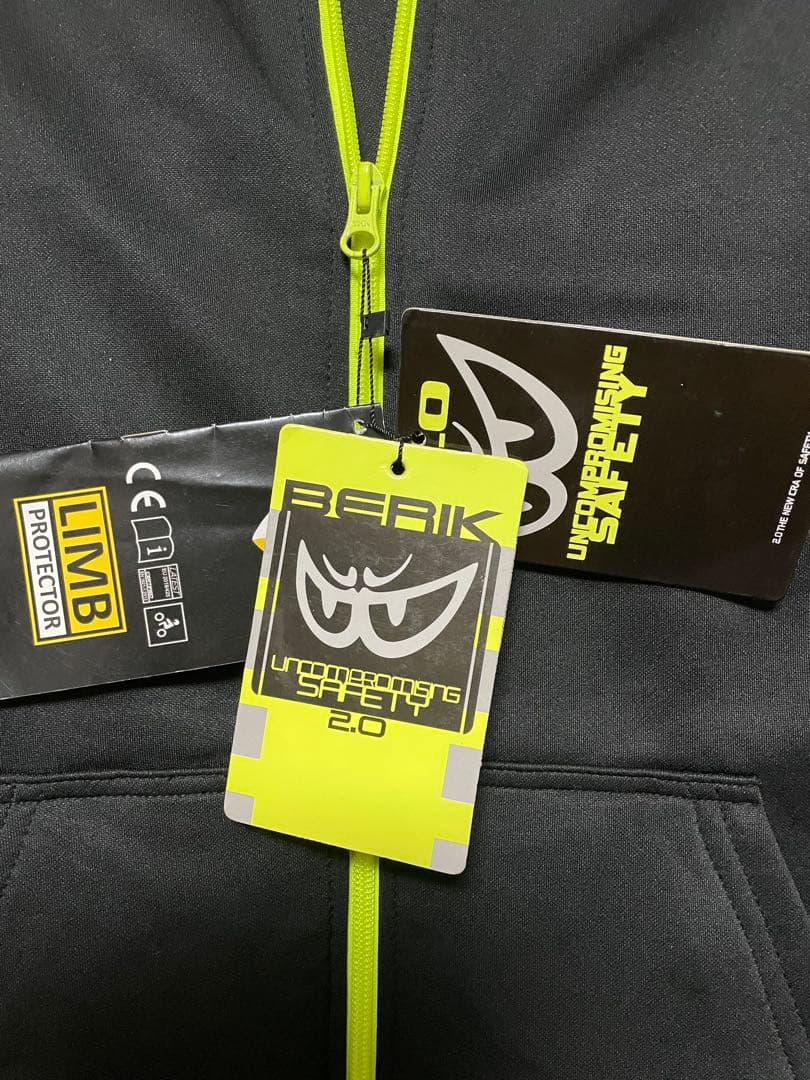 BERIK 2.0 ジャケット ブラック/ライム春・夏・秋 肩・肘にプロテクター