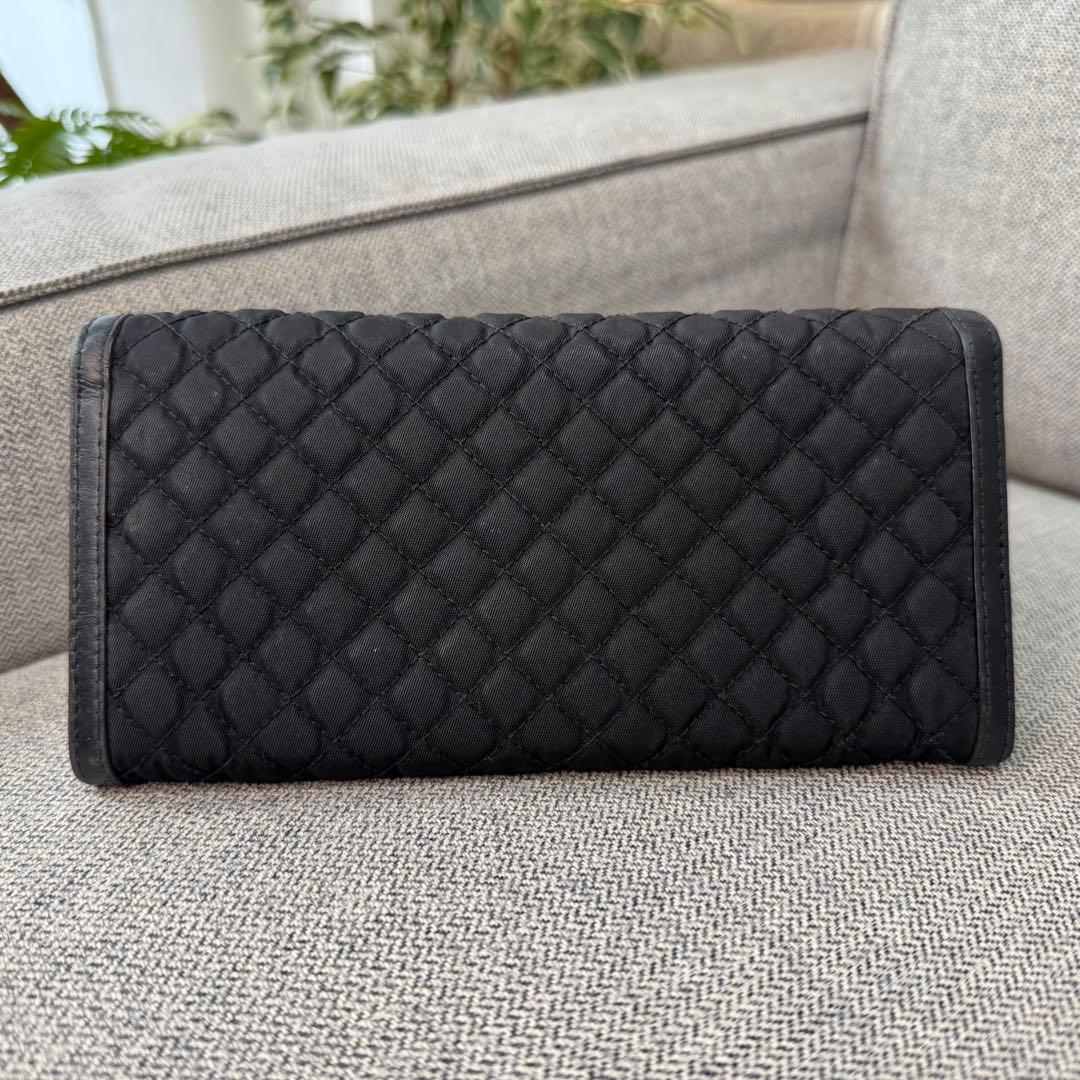 PRADA プラダ テスートナイロン キルティング 二つ折り ロングウォレット