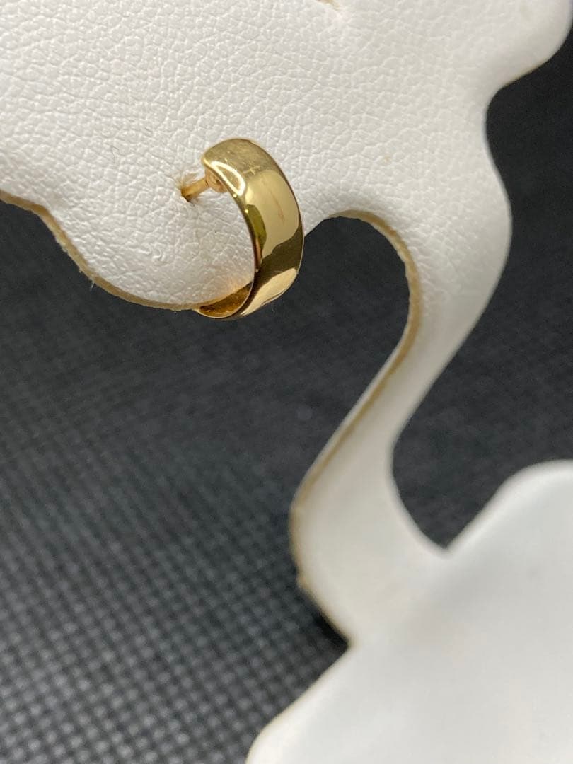 再値下げ　k18 フープピアス 片耳用