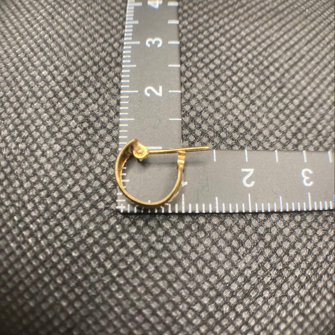 再値下げ　k18 フープピアス 片耳用