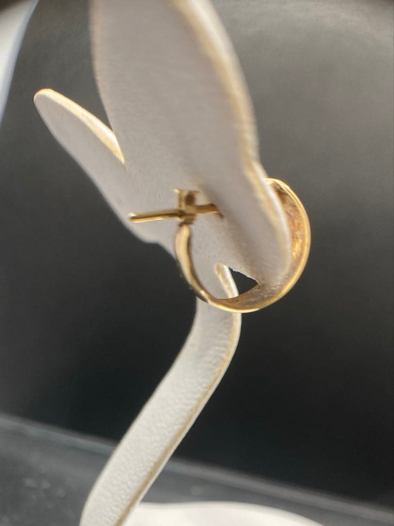 再値下げ　k18 フープピアス 片耳用