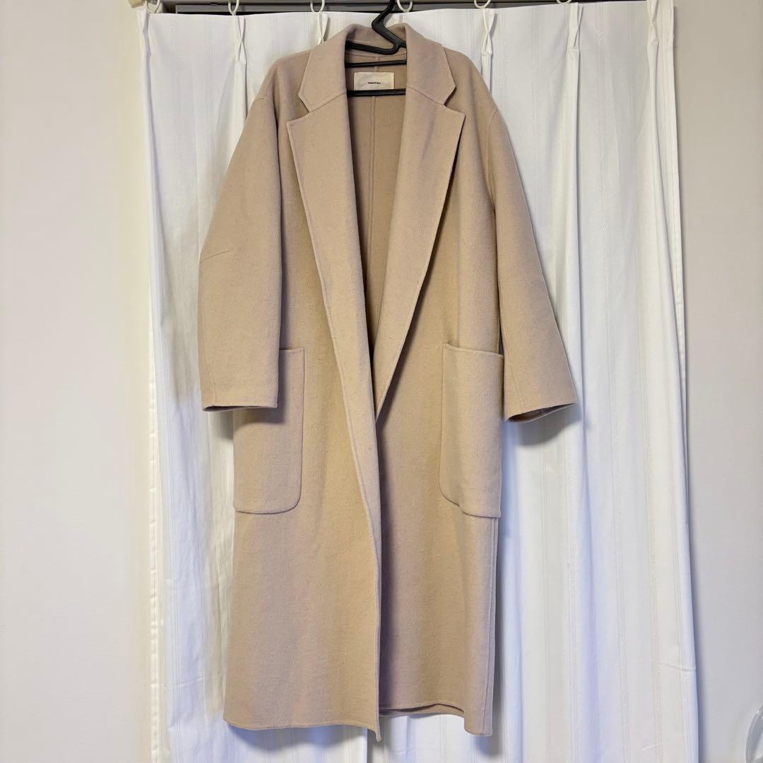TODAYFUL ウールオーバーコート ベージュ アイボリー サイズ38