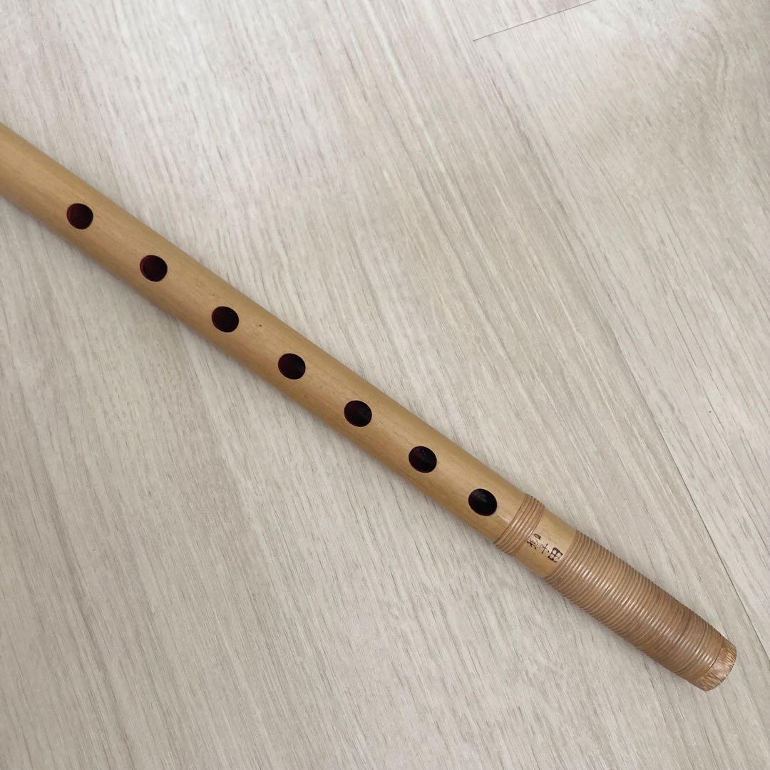 【未使用・美品】高級篠笛 古典調 三本調子 獅子田 竹峰　大塚竹管楽器　七つ穴