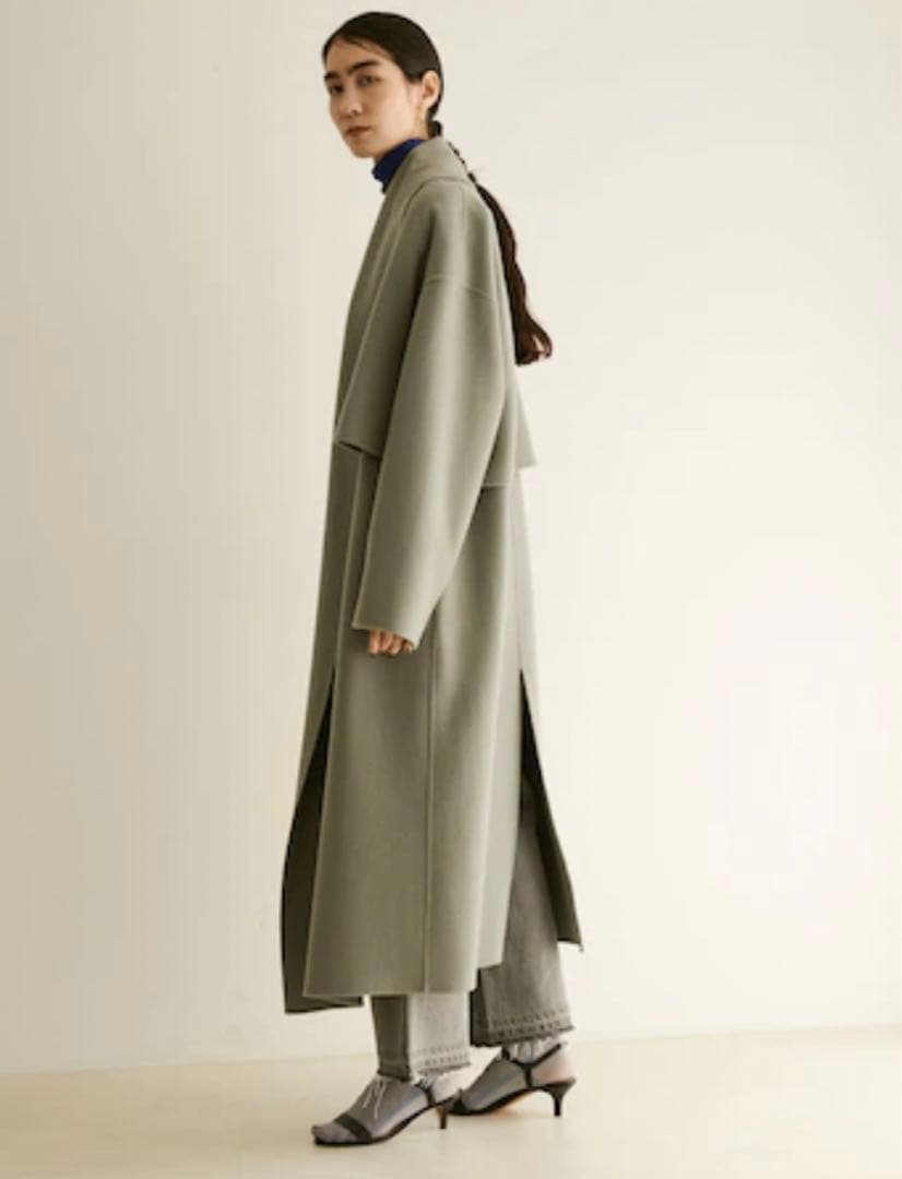 【3WAY】フリーダムコート / ショールカラーロングガウン　吉高由里子着用