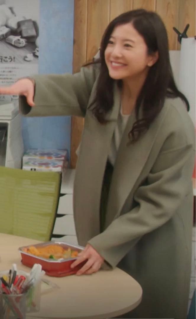 【3WAY】フリーダムコート / ショールカラーロングガウン　吉高由里子着用