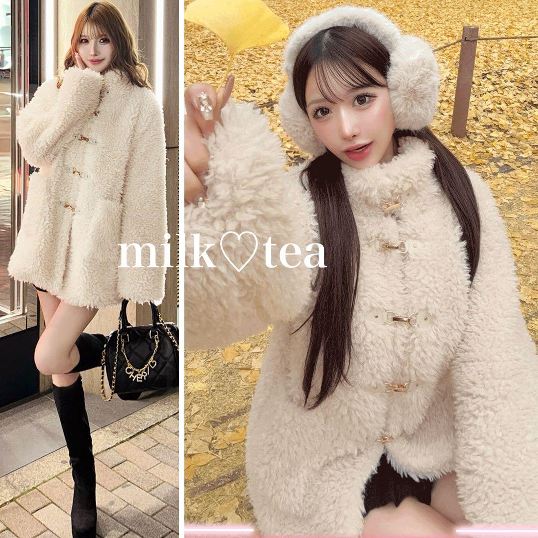 新品タグ付 Cherimi シェリミー プードルファーコート アイボリー F