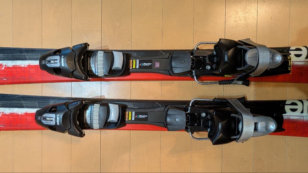 【お値下げ】ELAN スキー板 125cm 解放ビンディング 黒/赤/白 ミッド