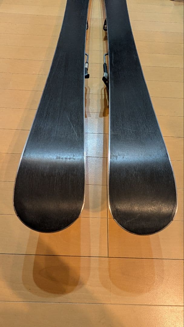 【お値下げ】ELAN スキー板 125cm 解放ビンディング 黒/赤/白 ミッド