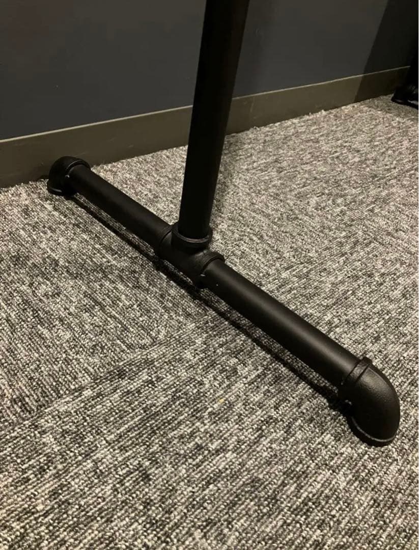 ハンガーラック 150 アイアン ガス管 パイプ 黒 収納 什器