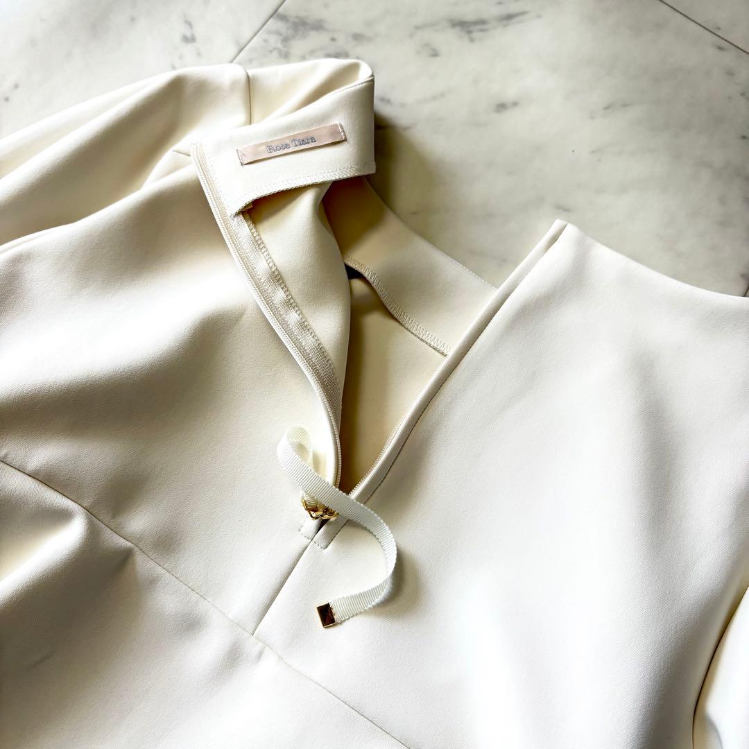 新品同様 ローズティアラ 大きいサイズ46 洗える ダンボールニットブラウス4L