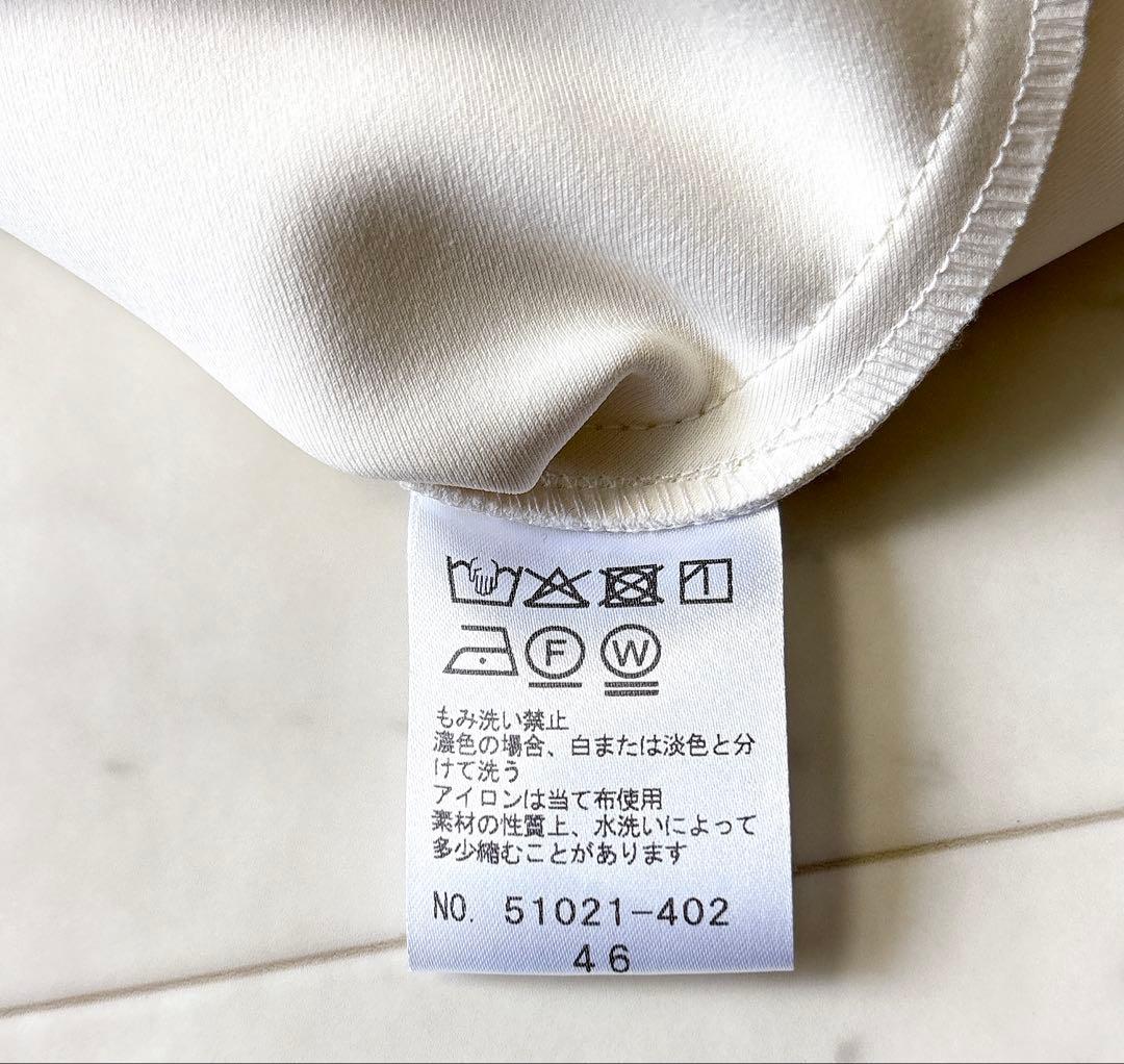 新品同様 ローズティアラ 大きいサイズ46 洗える ダンボールニットブラウス4L