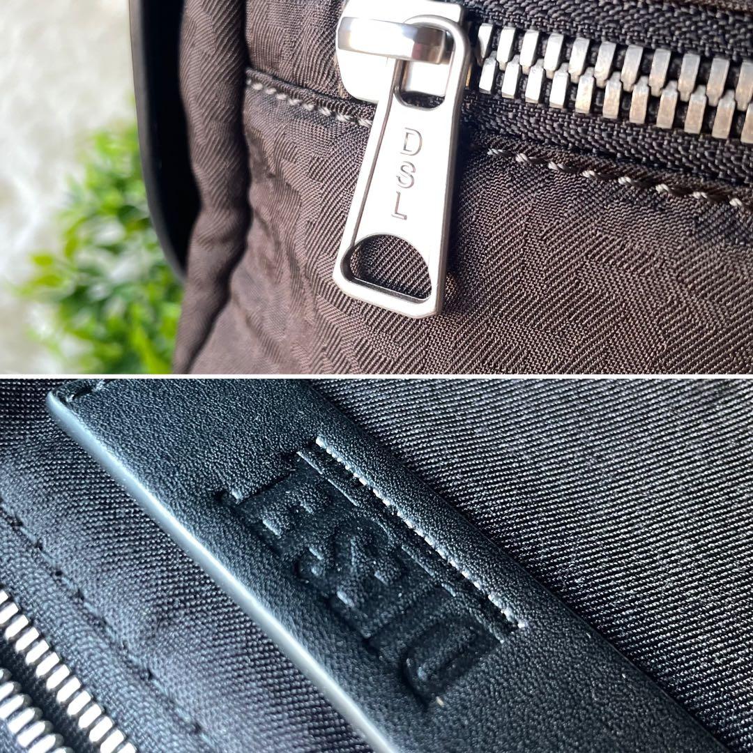【未使用】diesel バンドバッグ　ユニセックス モノグラム　ナイロン×レザー
