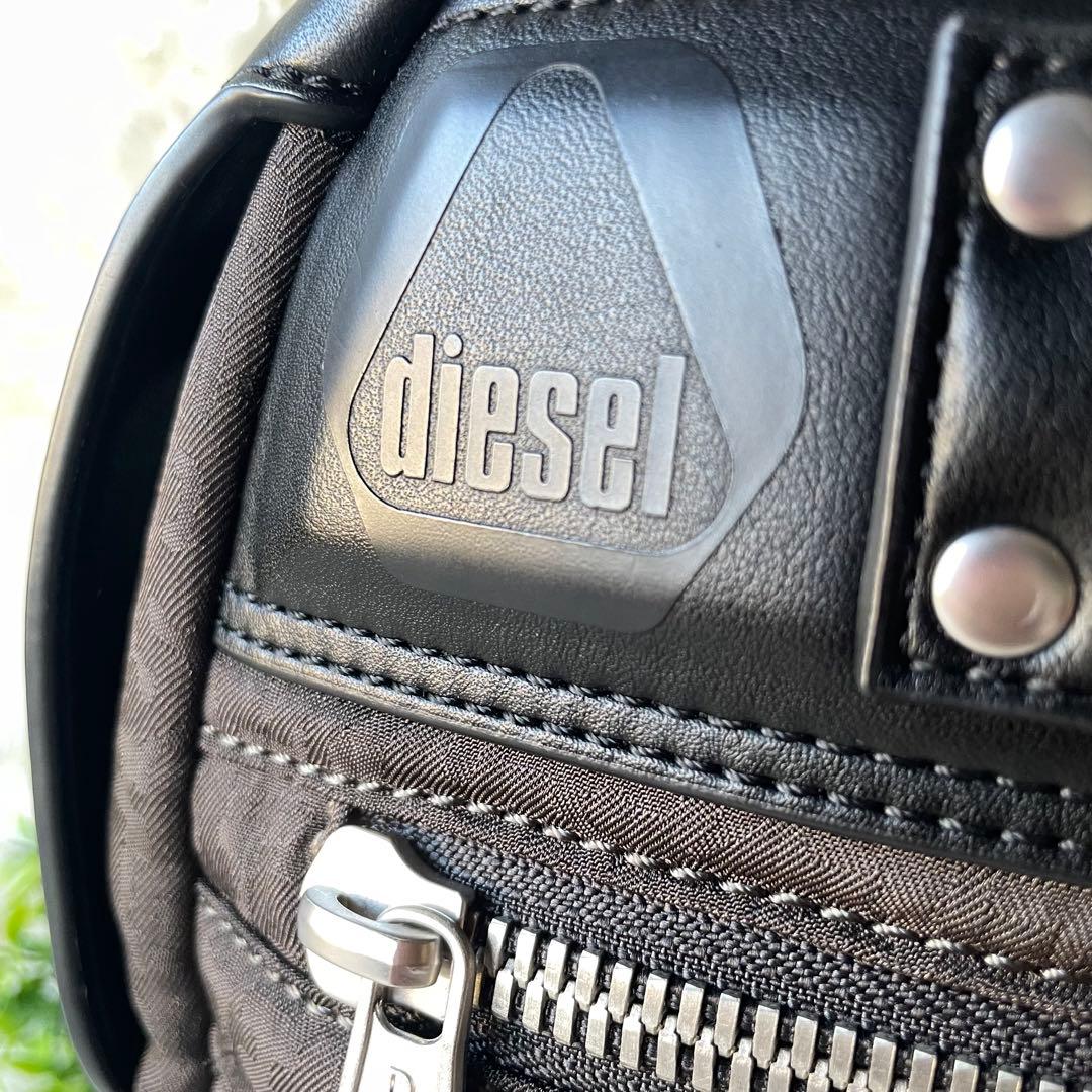 【未使用】diesel バンドバッグ　ユニセックス モノグラム　ナイロン×レザー