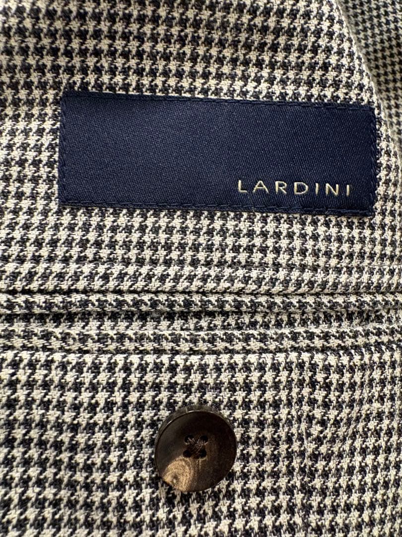 LARDINI 千鳥格子柄 テーラードジャケット size46