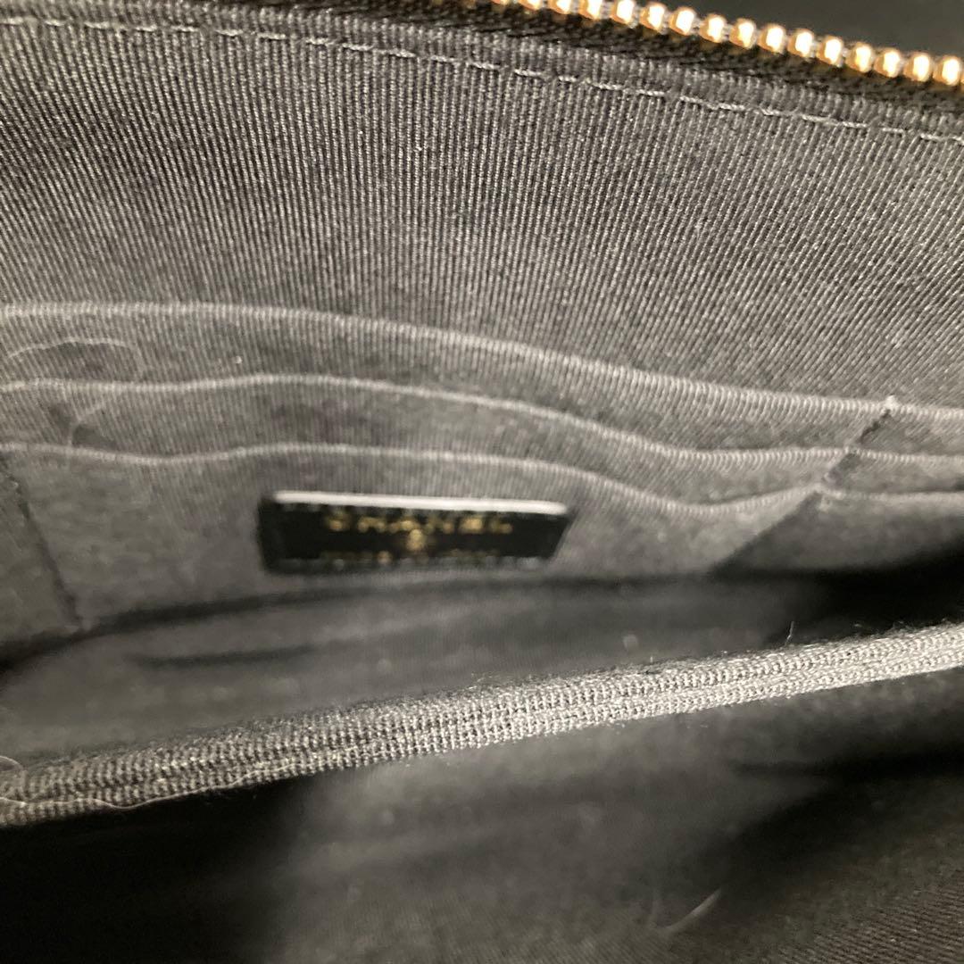 新品未使用☆CHANEL ブラック キルティング クラッチバッグ☆ポーチ☆