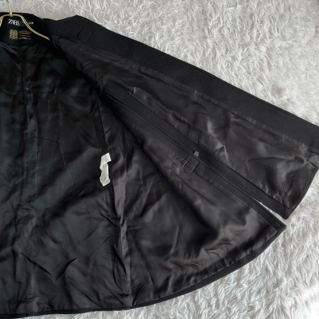 ザラ×マンテコ　BTS・ヨンギ着　バックル付き　ケープコート　ポンチョ　ウール