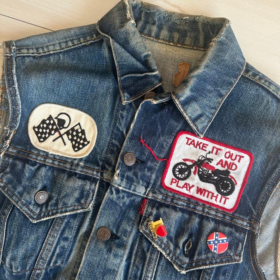 60-70s LEVI'S 70505 bigE カットオフ モトクロス 雰囲気