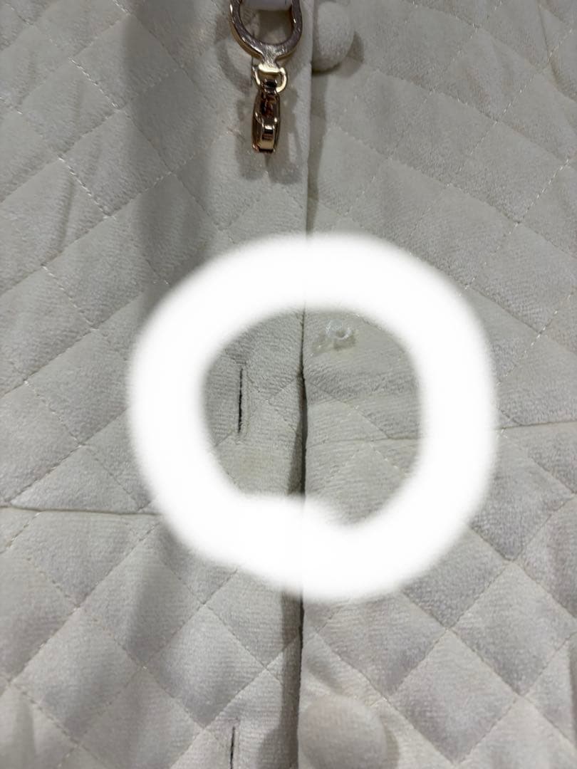 Rosé Muse キルティングフレアコート ホワイト