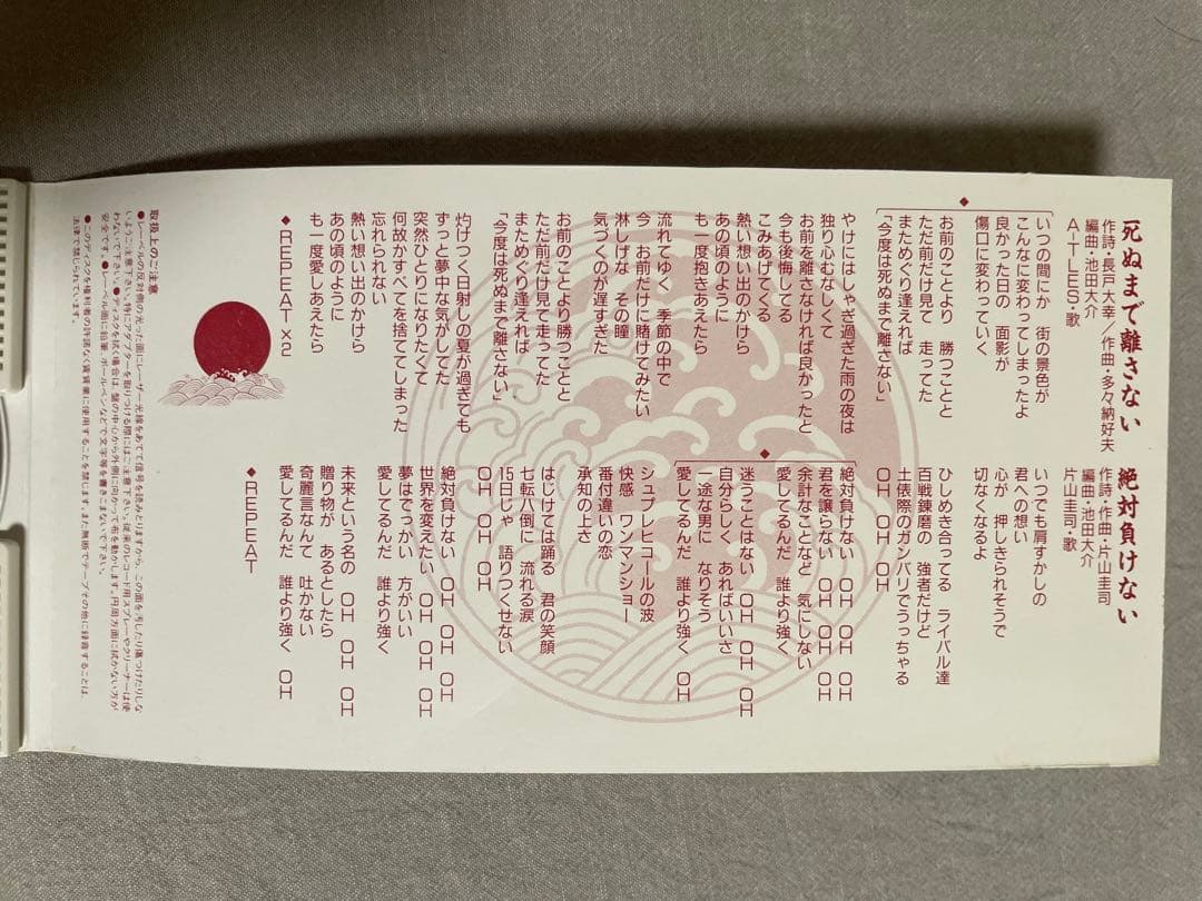 8cm CD A-TLES 死ぬまで離さない ああ播磨灘 ガチムチ兄貴たまんね