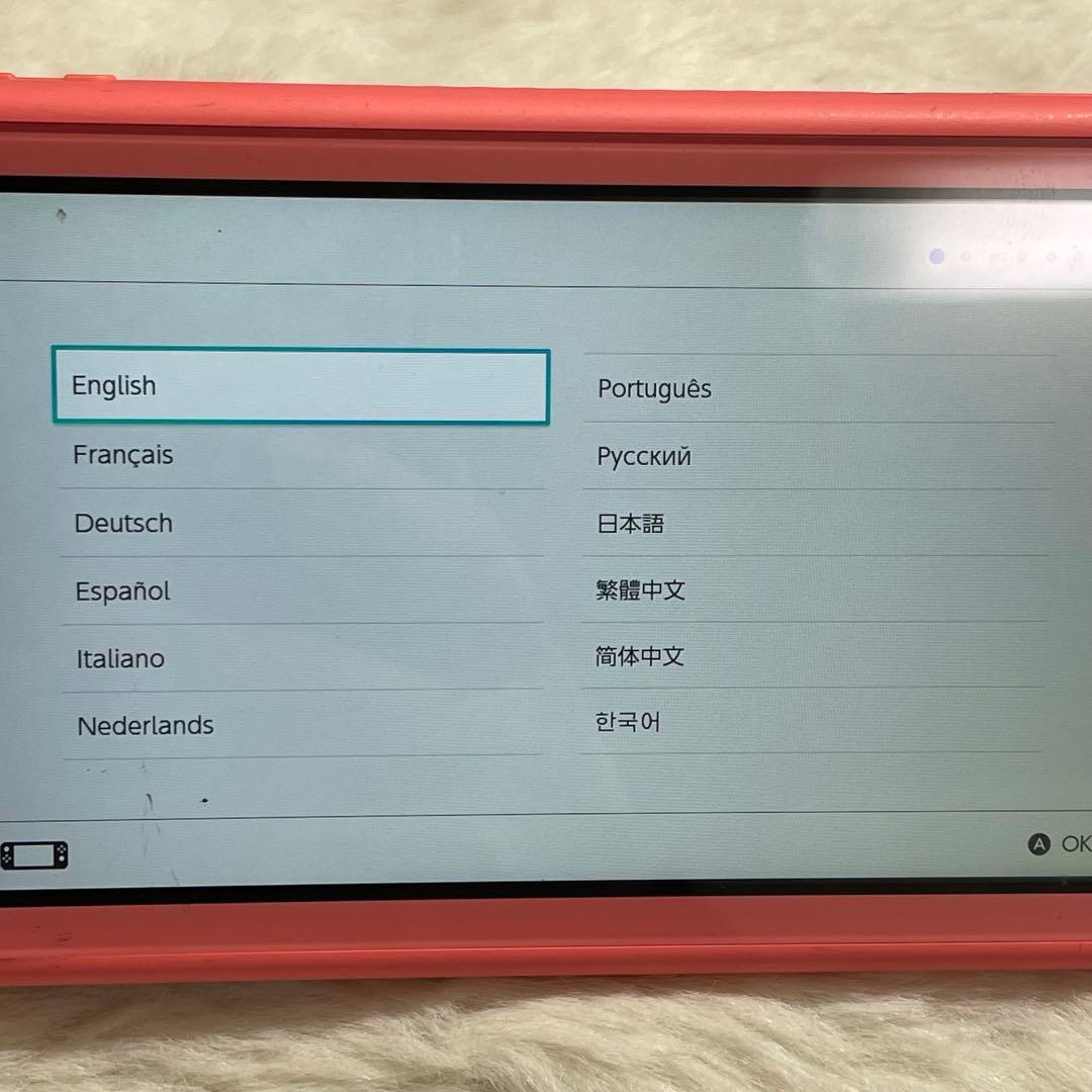 Nintendo Switch Lite コーラルピンク 本体のみ 初期化済み