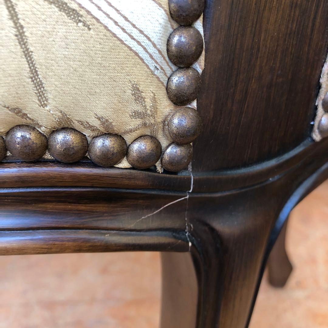 あ1 domani ドマーニ 椅子 カリモク ルイ15世 猫脚 アンティーク2脚