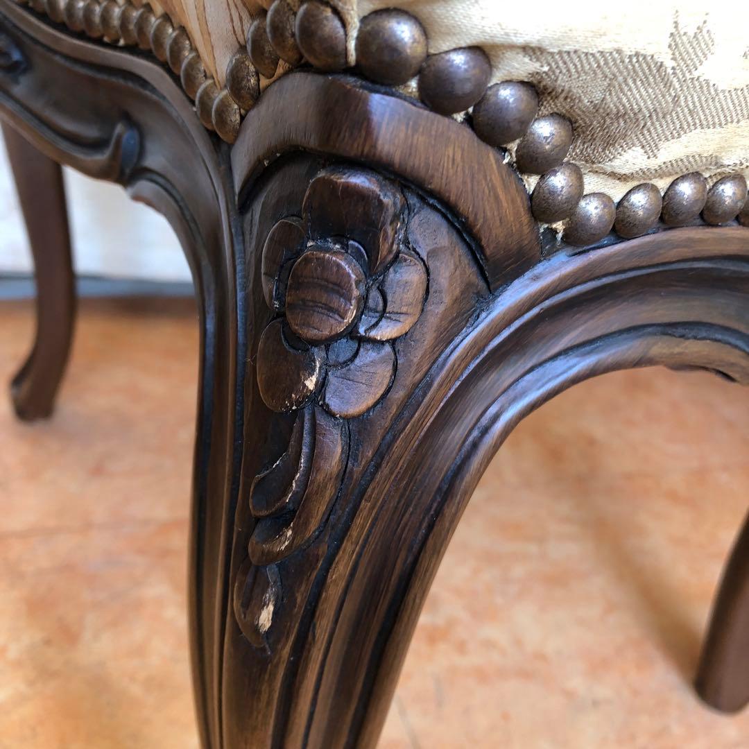 あ1 domani ドマーニ 椅子 カリモク ルイ15世 猫脚 アンティーク2脚