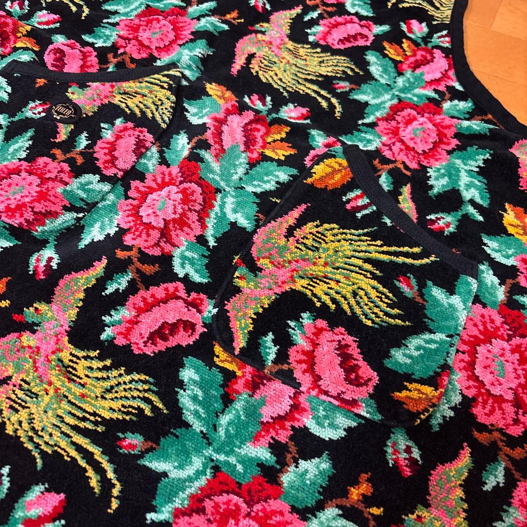 極美品　フェイラー　パラディス　鳳凰　シェニール織エプロン