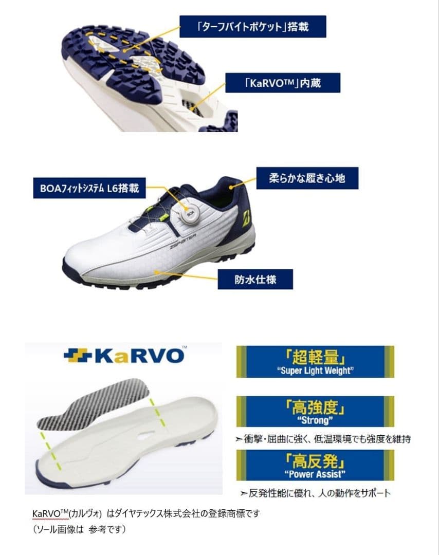 最新 ブリヂストンゴルフ SHG350 ゴルフシューズ ／ 24.5cm 新品