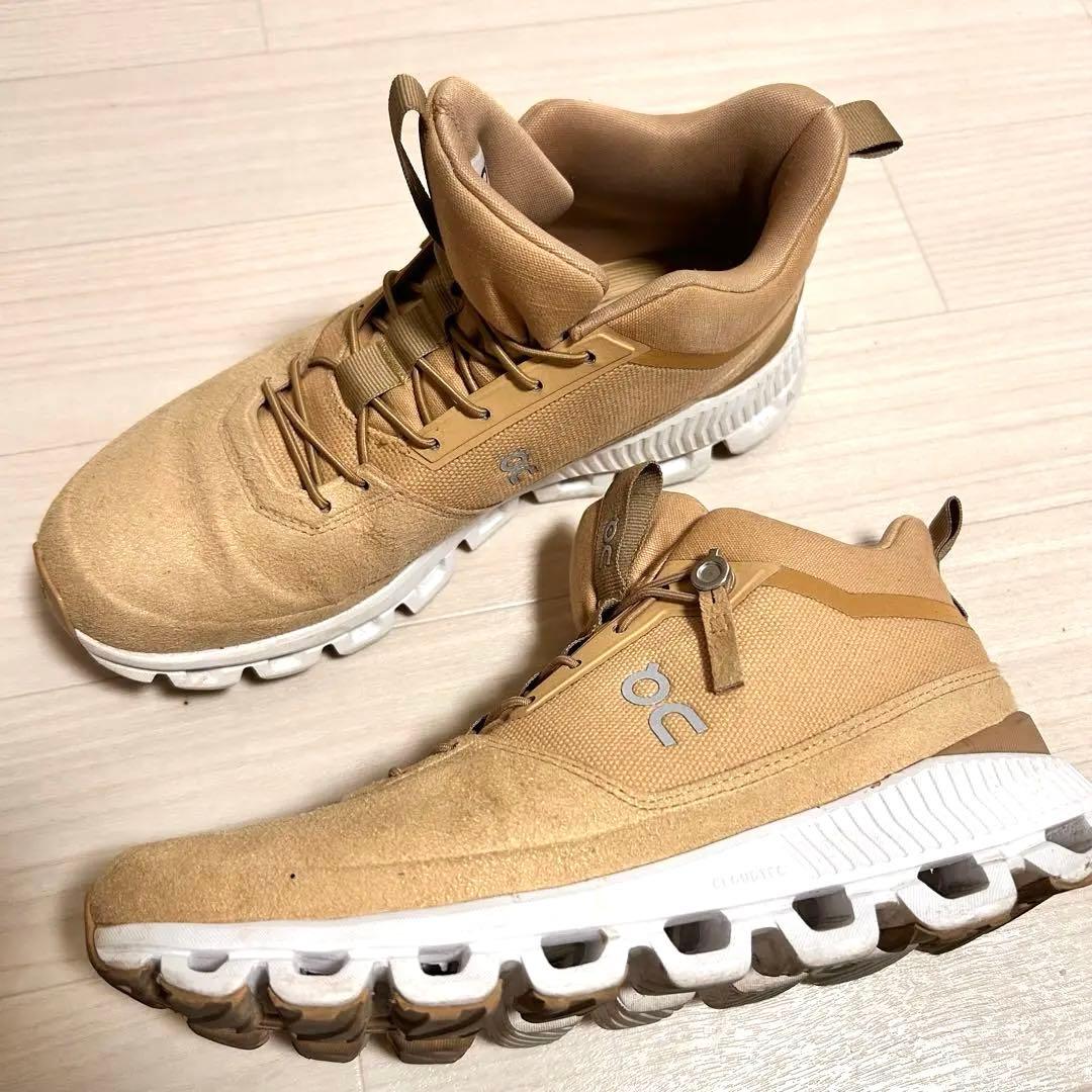 On Cloud Hi Textile レディース 25cm デューン