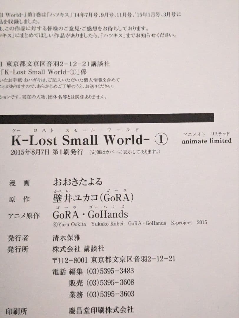 K　-Lost Small World-