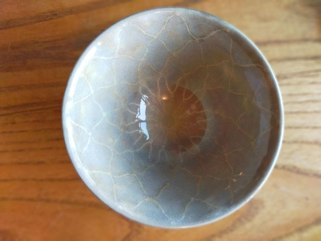 十二代坂倉新兵衛　萩 網紋飯碗　六客　共箱