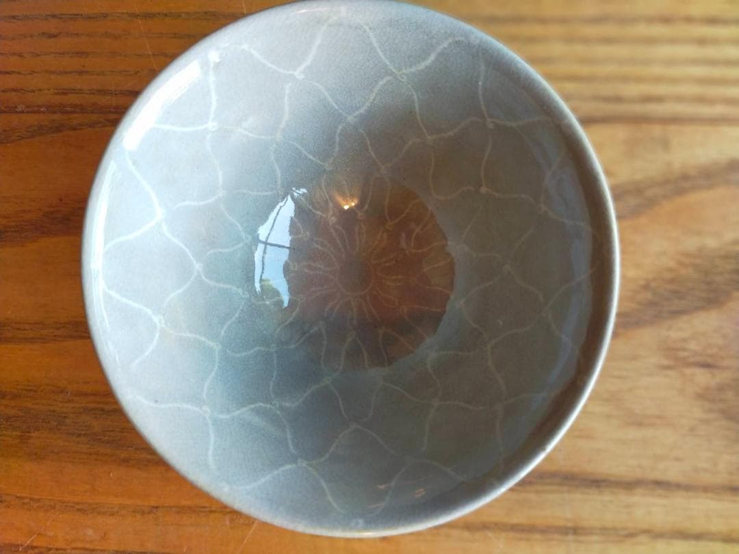 十二代坂倉新兵衛　萩 網紋飯碗　六客　共箱