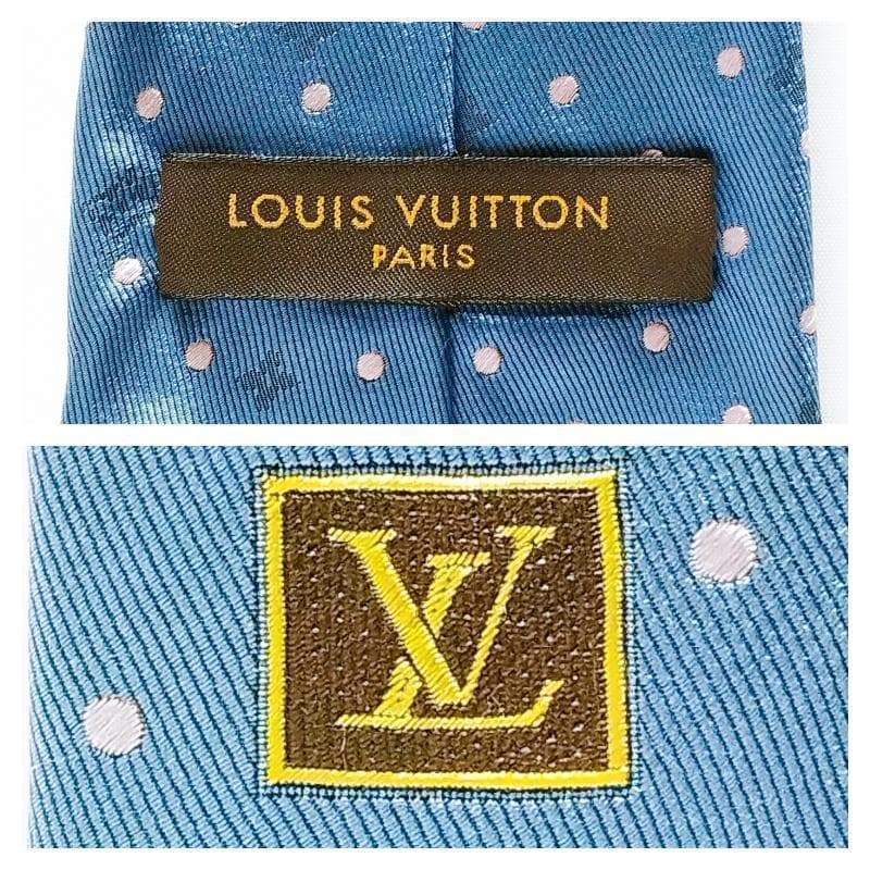 ルイヴィトン シルク モノグラム ドット クラヴァット ネクタイ★